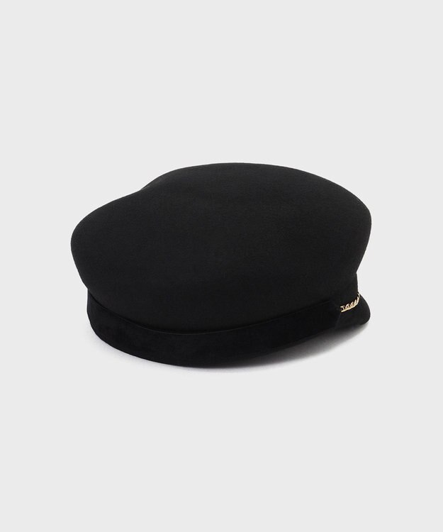 GRACE CONTINENTAL FERRUCCIO VECCHI キャスケット ブラック