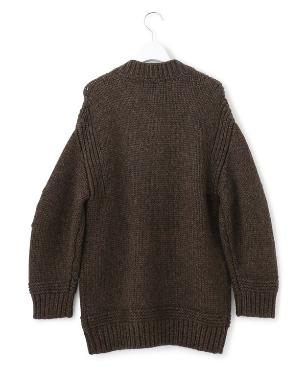 23区 L チャンキー ニットアウター ダークブラウン系