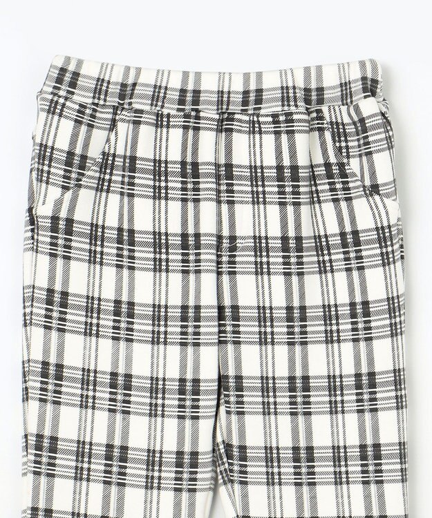 組曲 KIDS 【150-160㎝】シャギーチェック パンツ グレー系5