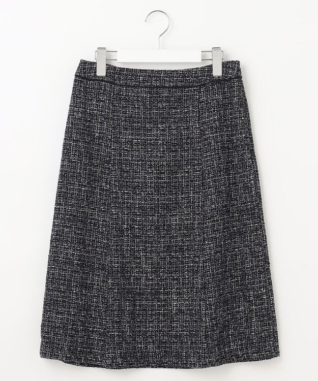 J.PRESS LADIES ファンシーツイード スカート ネイビー系1