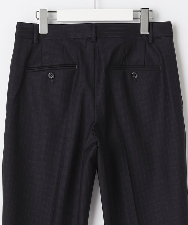 23区 S 【セットアップ対応】ファインネスウール テーパード パンツ ネイビー系1