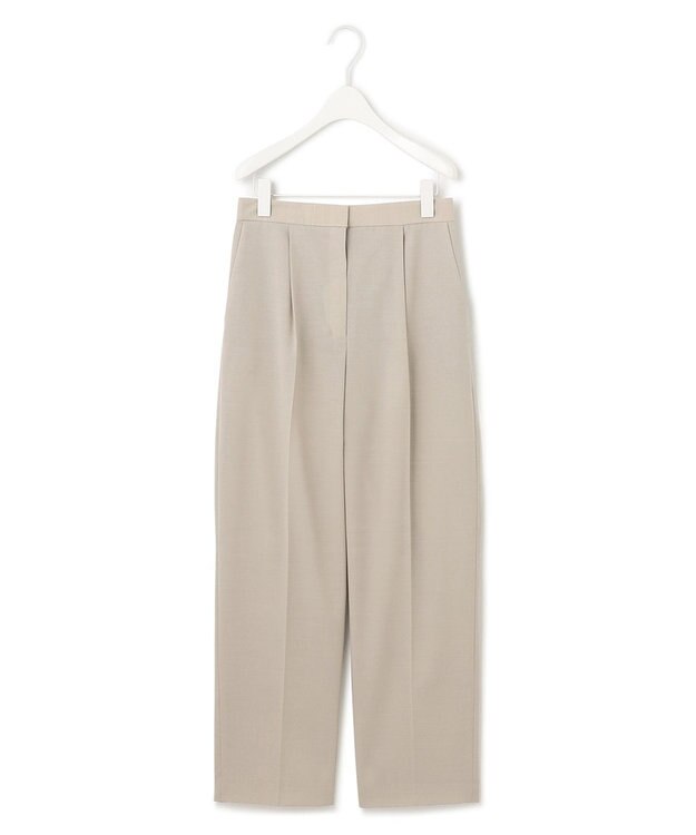 ICB 【洗える】 サマーウールトロ ストレートパンツ ライトオリーブ系