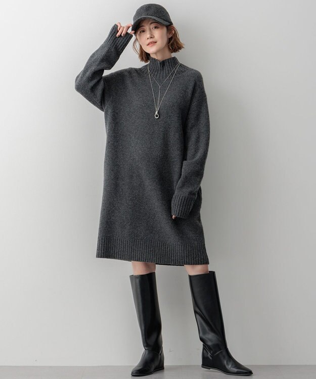 23区 ドロップメタル ラリエット ネックレス シルバー系