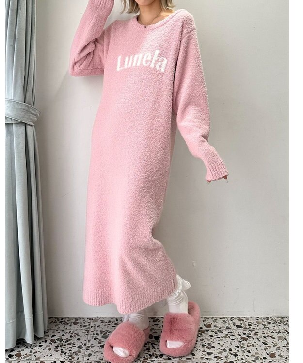 WEGO ロゴワンピース ピンク