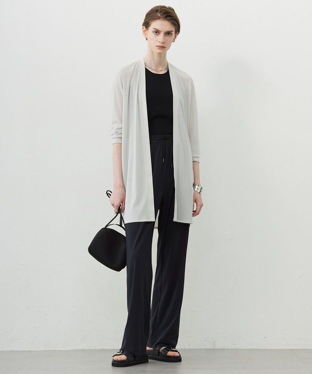 ICB L 【WEB限定カラーあり・UVカット・接触冷感・速乾】マットスキューバ セミワイドパンツ ブラック系