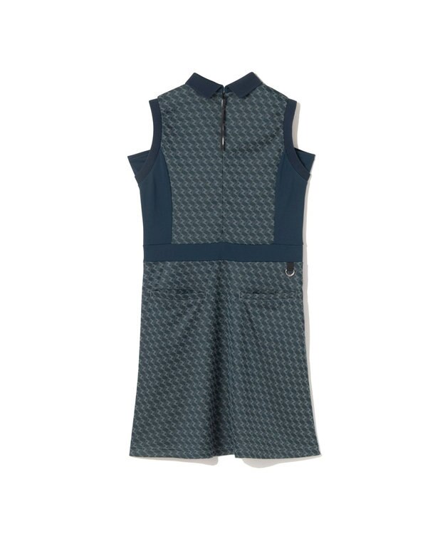 ZERO HALLIBURTON モノグラム柄ノースリーブワンピース ZHG-W6S7b 85221 ネイビー