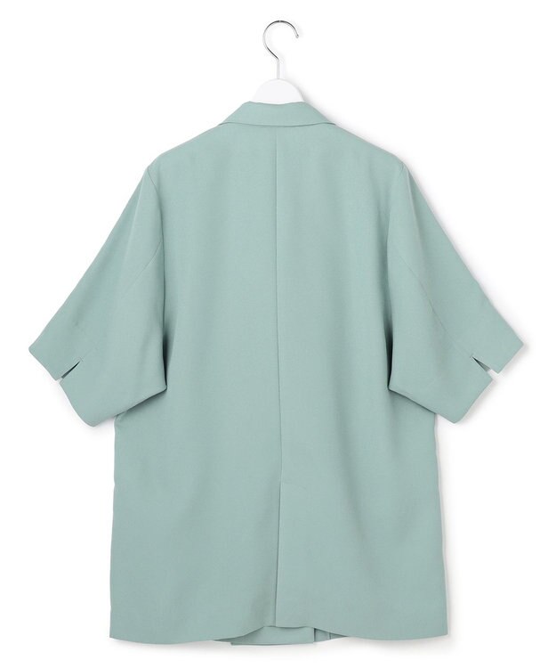 ICB 【先行予約】 FluidBackSatin ハーフスリーブジャケット ダークセージ