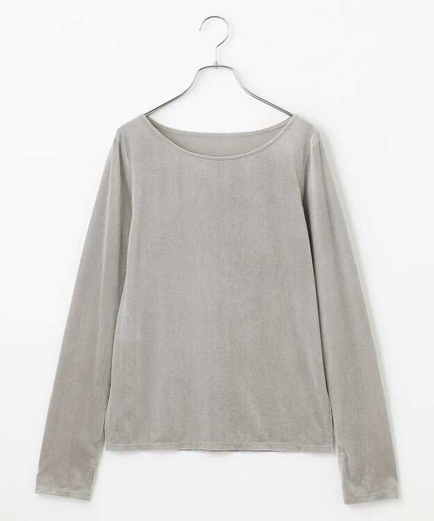 #Newans 【洗濯機可／ 前後着用可】 シアーベロアプルオーバー ライトグレー