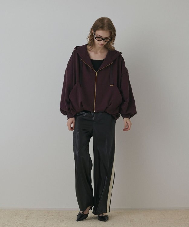 GRACE CONTINENTAL バル－ン裏毛パ－カ－ ブラウン