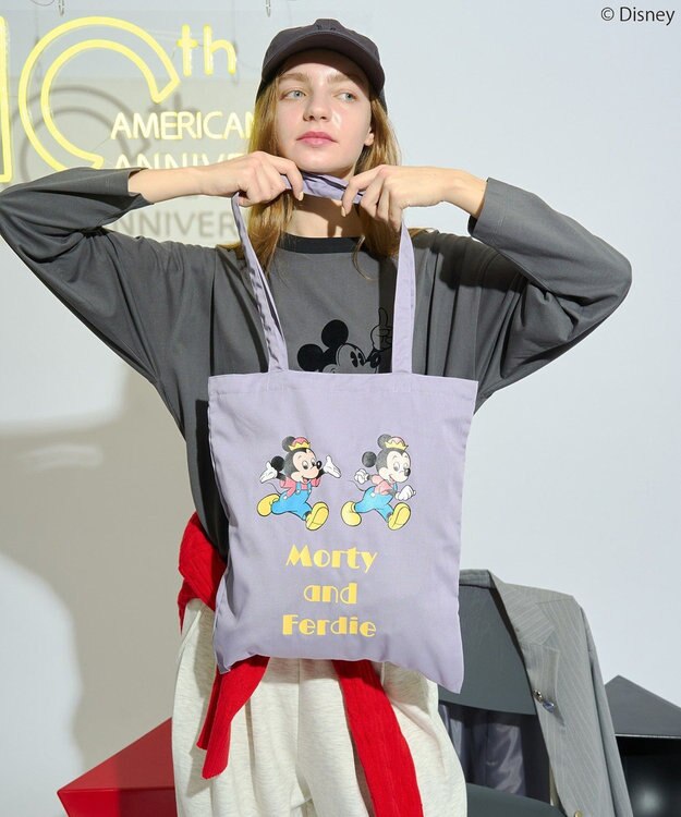 AMERICAN HOLIC 【Mickey&Friends】10ColトートBAG Purple