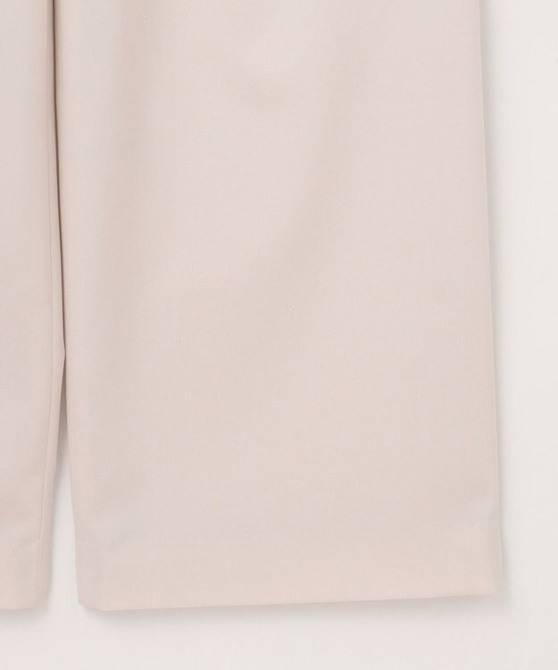 23区 S 【洗える】2WAYストレッチツイル ワイドパンツ ベージュ系