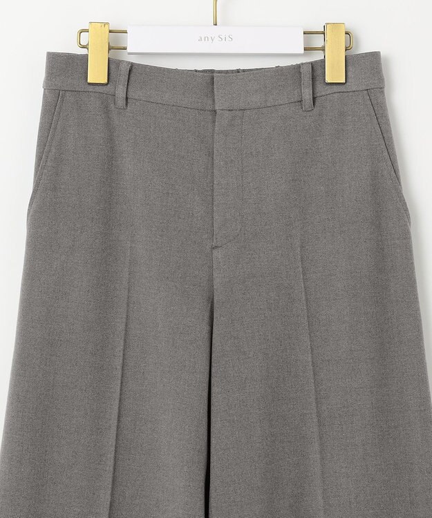 ANY SIS S 【シリーズ累計7万本突破！】サーモ2WAYストレッチ ワイドパンツ ライトグレー