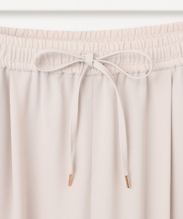 23区 【洗える】2WAYストレッチツイル ワイドパンツ ベージュ系