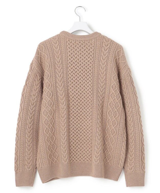 J.PRESS YORK STREET 【UNISEX】アランケーブルニット ベージュ系