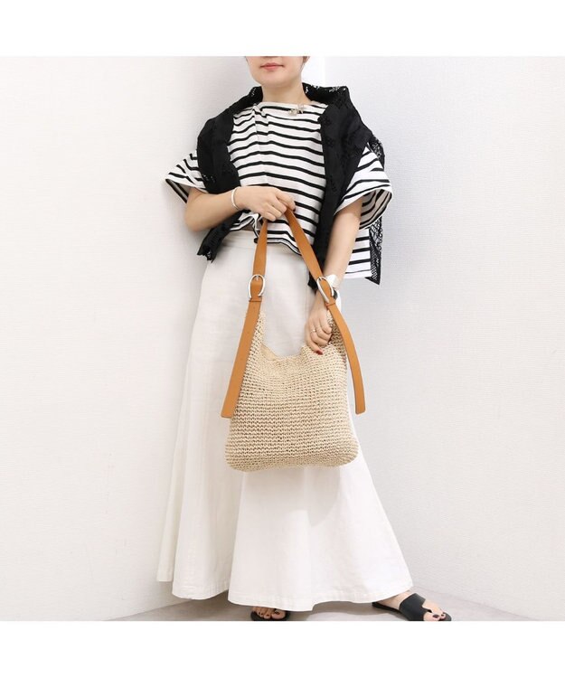 UNBILLION カシュカシュ cachecache / フリーハンドルクロッシュトート カゴバッグ キャメル