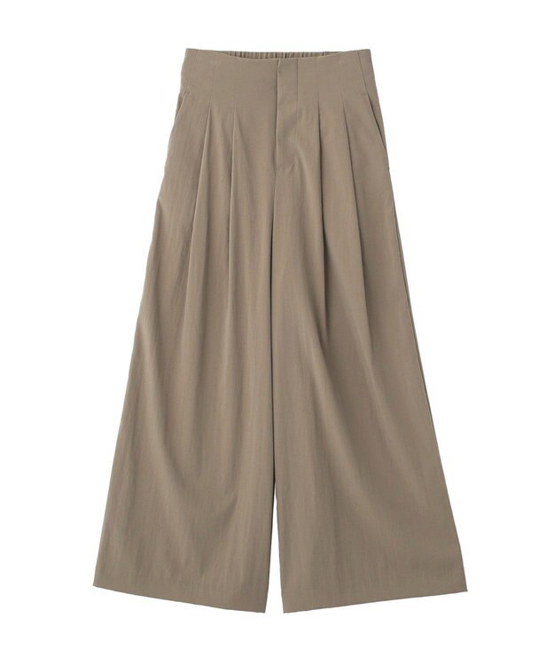 YECCA VECCA ドライタッチストレッチワイドパンツ Black