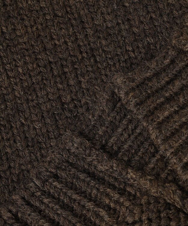 23区 L チャンキー ニットアウター ダークブラウン系