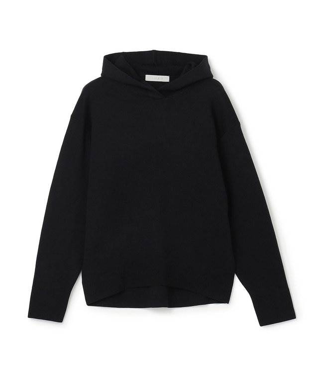 UNFILO コットンカシミヤニット フーディ ブラック