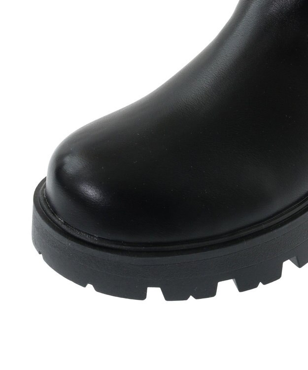 Green Parks ・ＬＥＮＡ　厚底ストレッチショートブーツ Black