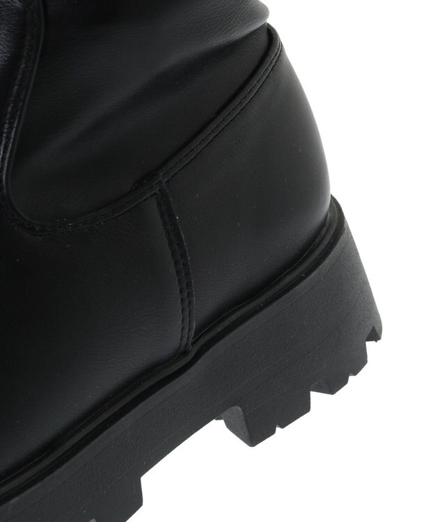 Green Parks ・ＬＥＮＡ　厚底ストレッチショートブーツ Black