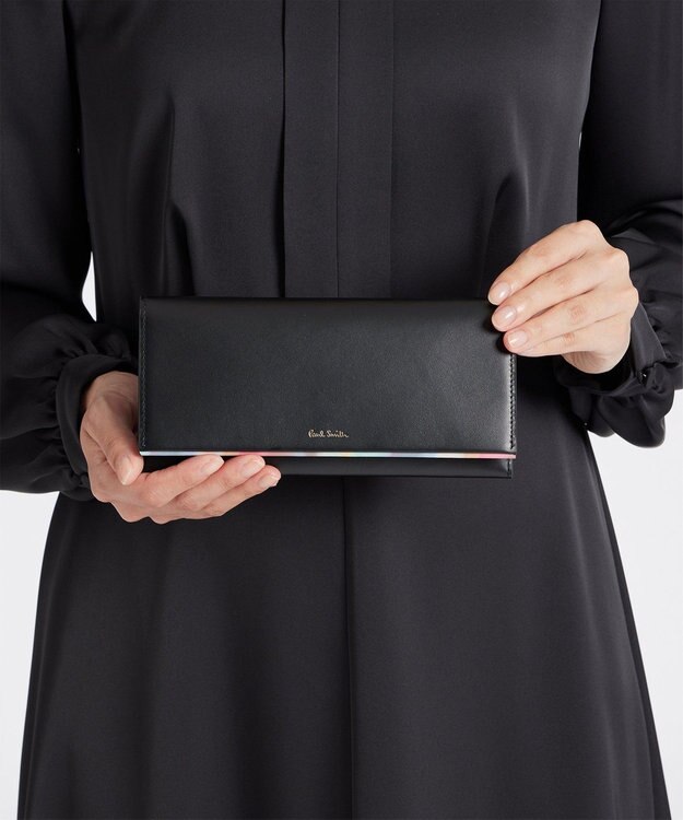 Paul Smith スプレースワールトリム 長財布 ブラック
