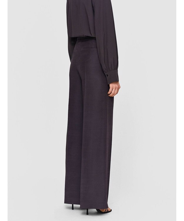 JOSEPH イブニングシルク　ワイドトラウザーズ Aurora