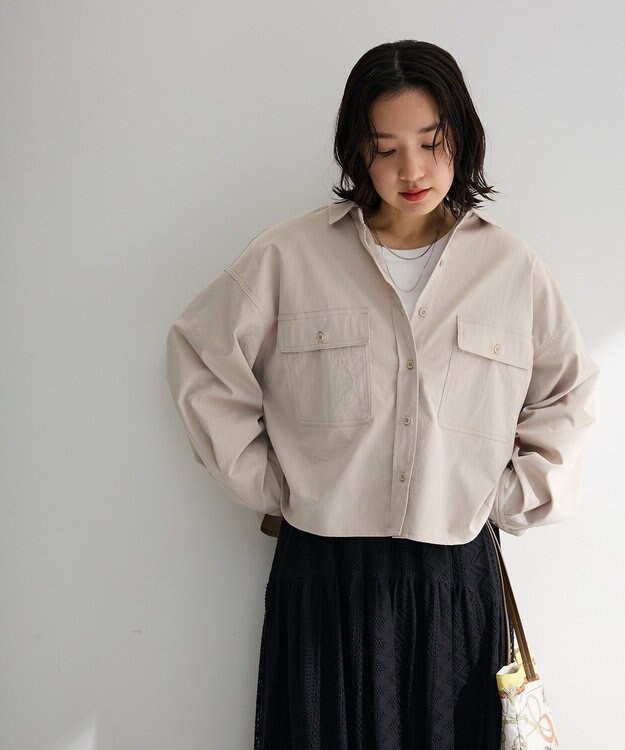 Green Parks ワークシャツジャケット Light Beige