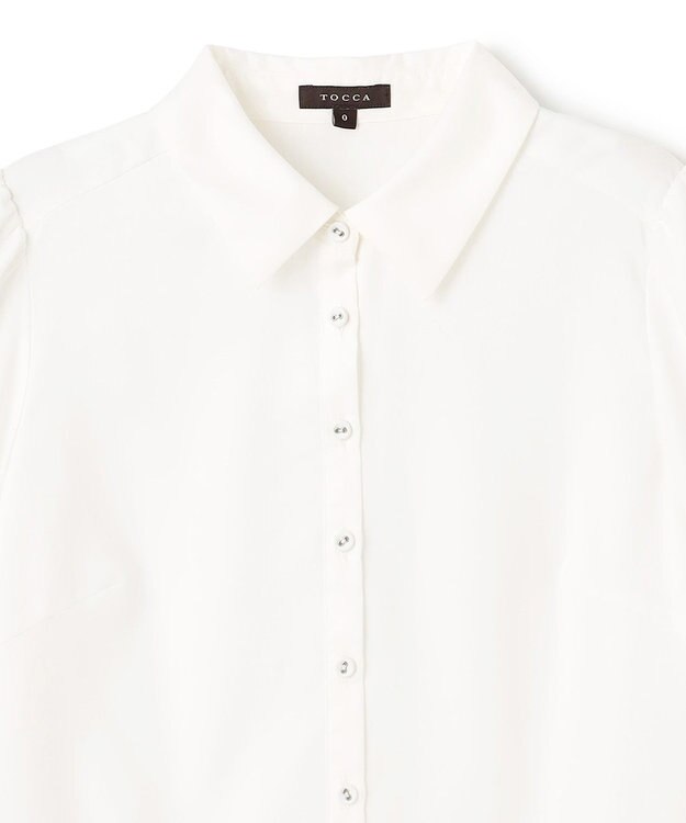 TOCCA 【消臭】TIMELESS CLASSIC 裾フリルブラウス アイボリー系