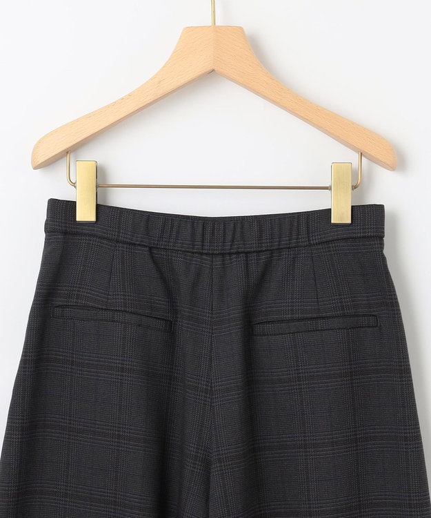 組曲 S ハンサムツイルキュロット パンツ チャコールチェック系3