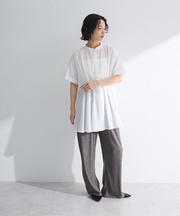 Green Parks ウエストタックシャツチュニック Camel