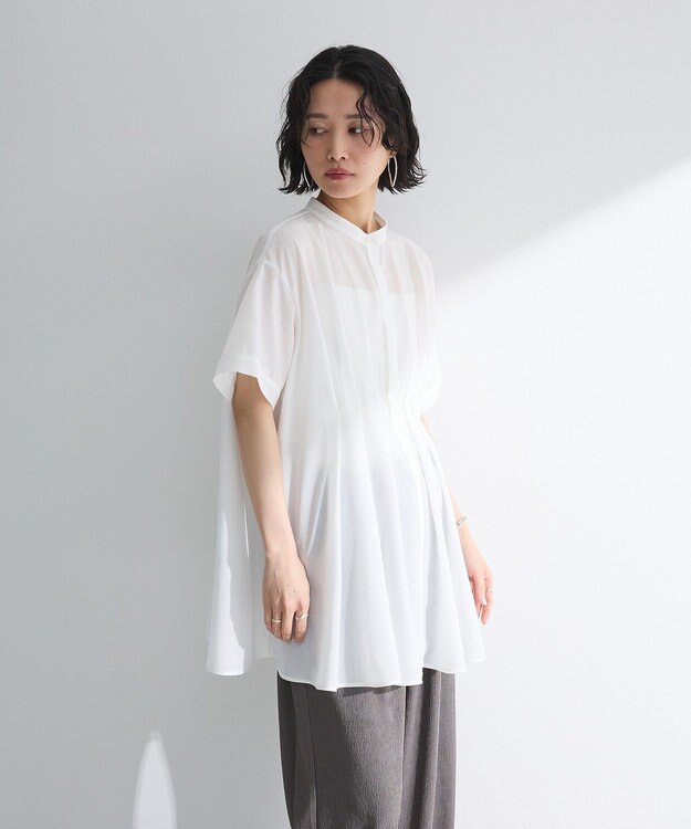 Green Parks ウエストタックシャツチュニック Camel