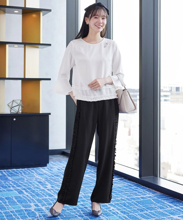 Tiaclasse スワールパールブローチ シルバー