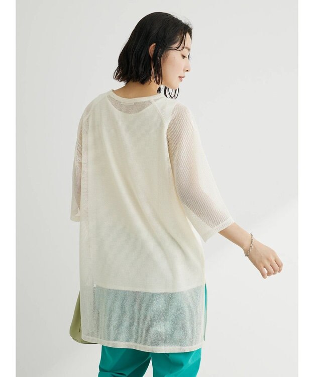 Green Parks ＳＥＴ２点メッシュラグランチュニック Off White