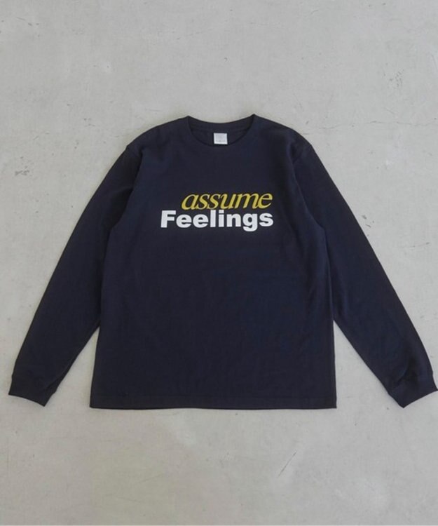 WEGO 【ANGIE VINTAGE】ロゴプリントロンT ネイビー