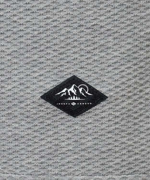 JOSEPH ABBOUD MOUNTAIN 【MADE IN JAPAN/吸水速乾】ダイヤモンドワッフル アウトドア Tシャツ ライトグレー系