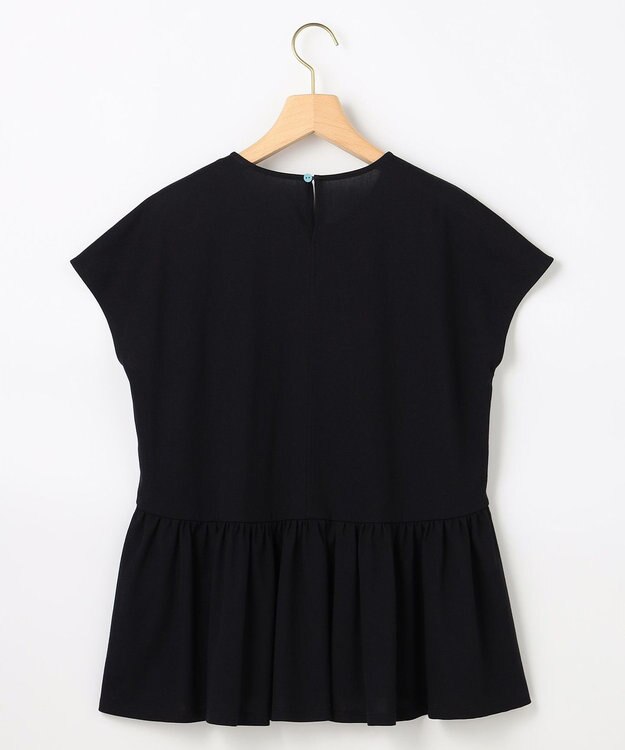 組曲 【先行予約】トリコットジャージー ペプラムカットソー ネイビー系