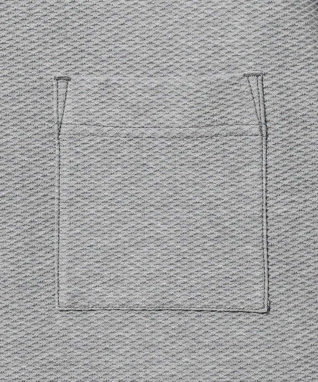 JOSEPH ABBOUD MOUNTAIN 【MADE IN JAPAN/吸水速乾】ダイヤモンドワッフル アウトドア Tシャツ ライトグレー系