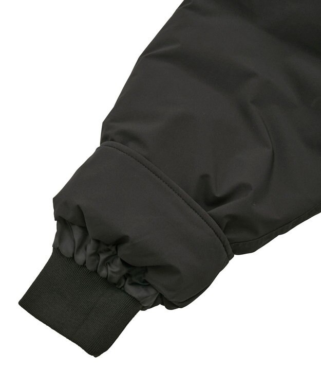 earth music&ecology フーデットパファーコート Black