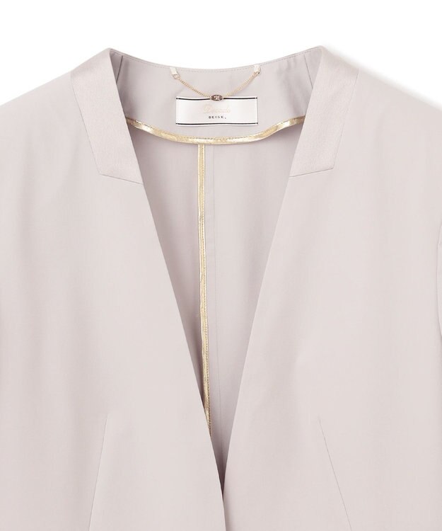 BEIGE， AUDREY / ノーカラージャケット  L.Gray