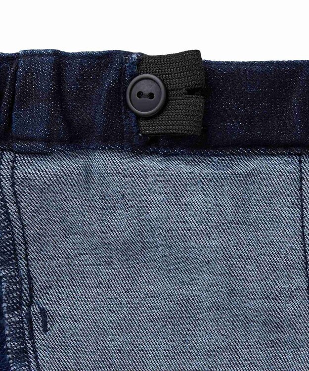 MIKI HOUSE HOT BISCUITS 【80-120cm】 ストレッチ素材 パンツ インディゴブルー