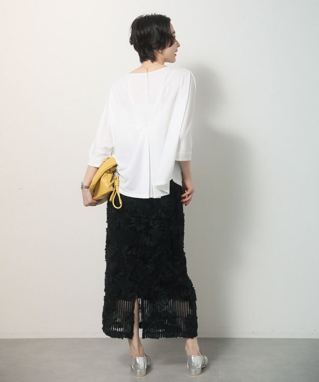 Green Parks 【優秀ブラウス】マルチ機能バックデザインブラウス Off White