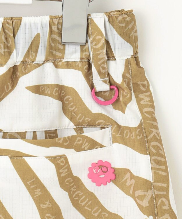 PW CIRCULUS 【高通気 / 軽撥水 / 軽量のDotAir 使用】【WOMEN】ゼブラ柄スカート ゴルフウェア レディース ベージュ系5