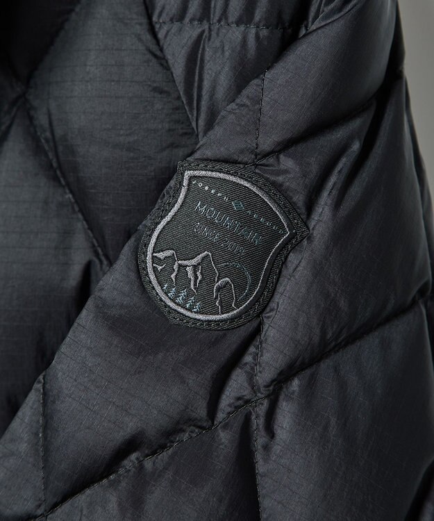 JOSEPH ABBOUD MOUNTAIN 【軽量/撥水】 フーデットキルティング ダウンブルゾン ネイビー系