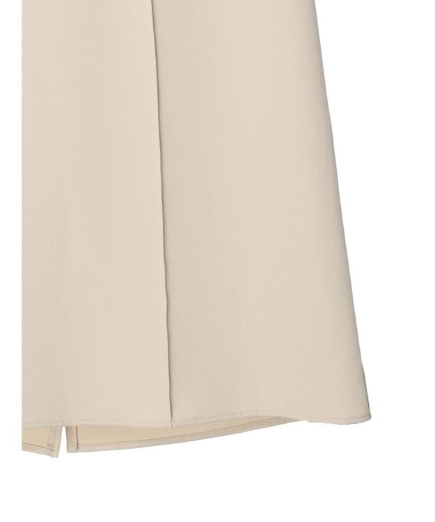 Green Parks きれいシルエット裾フレアスカート Ecru