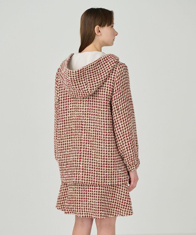 GRACE CONTINENTAL ツイードフードコート マルチ