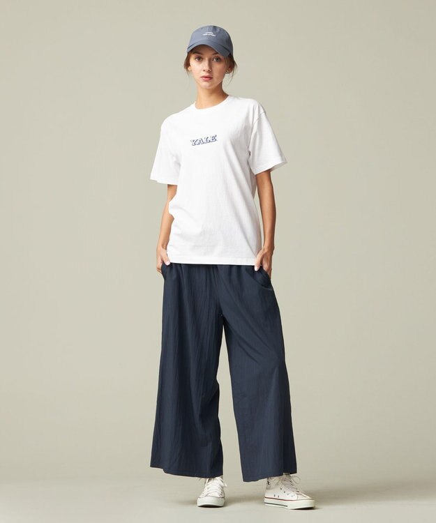 J.PRESS YORK STREET 【WOMEN】リラックスワイドパンツ ネイビー系