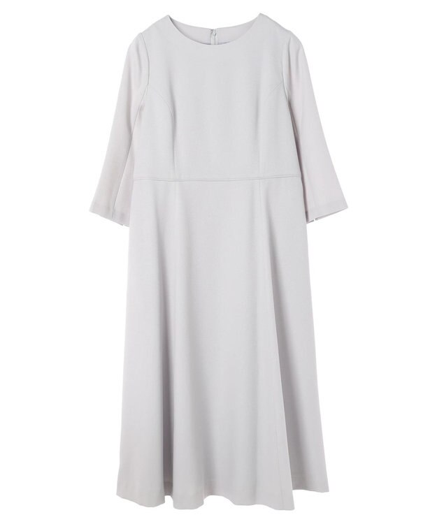 Green Parks ｅｆ－ｄｅ　フィット＆フレアワンピース Gray Beige