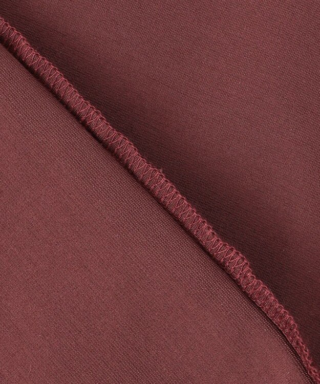 自由区 【カタログ掲載】ジャカードコンビジャージー カットソー ボルドー