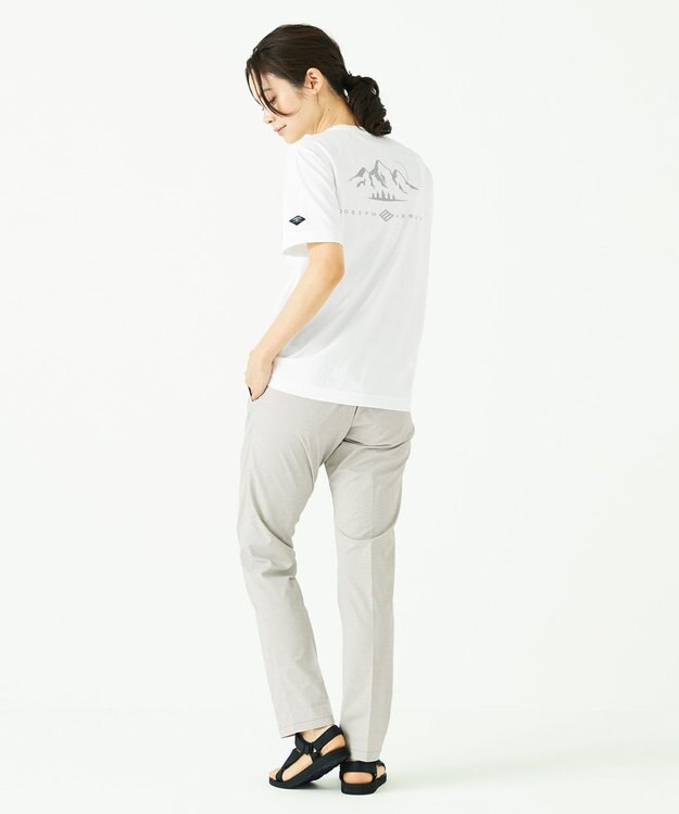 JOSEPH ABBOUD MOUNTAIN JC天竺Ｘドットエアー Tシャツ ホワイト系