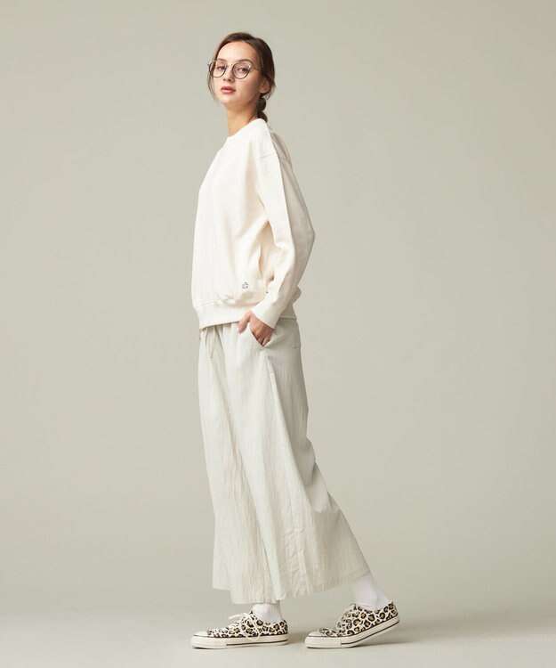 J.PRESS YORK STREET 【WOMEN】リラックスワイドパンツ アイボリー系